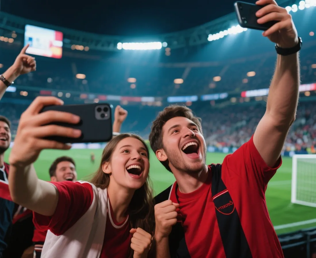 球迷在平台参与赛事活动场景